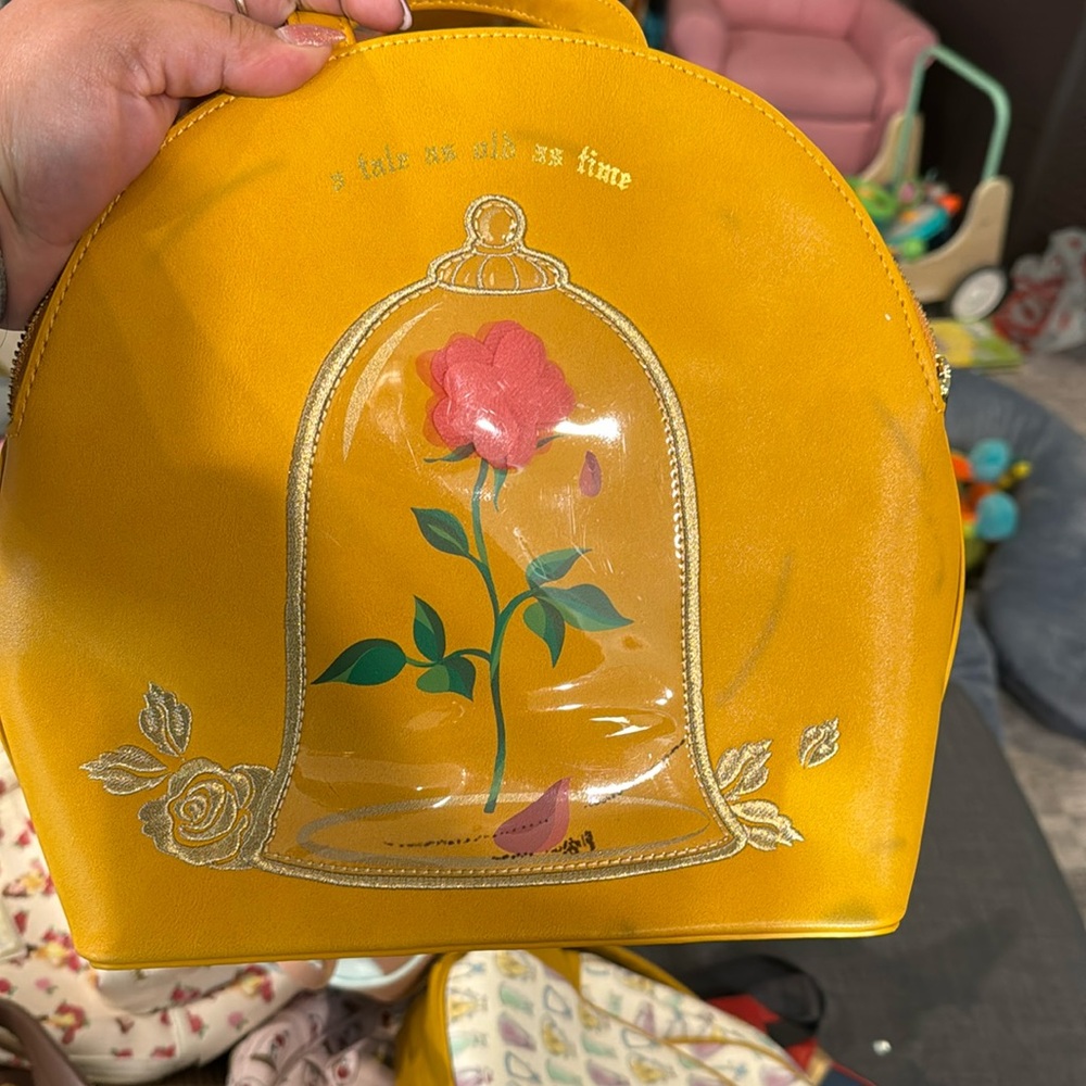Loungefly Beauty and the Beast Rose backpack